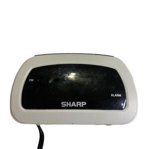 #7745 Sharp Small Digital Alarm Clock Works